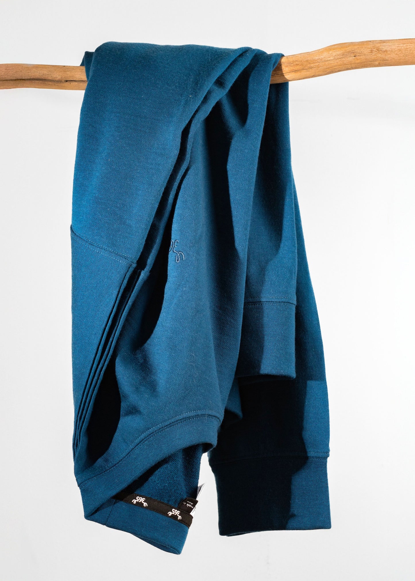 Men's Crew Sweatshirt - 100% Merino Wool, Gibraltar Blue (SECOND)
