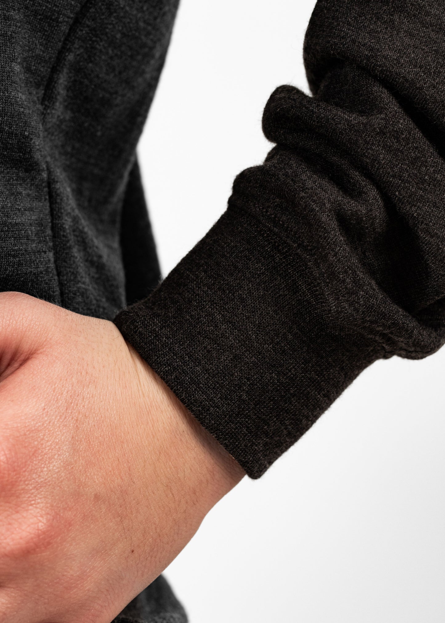 Women's Crew Sweatshirt - 100% Merino Wool, Slate Grey (SECOND)