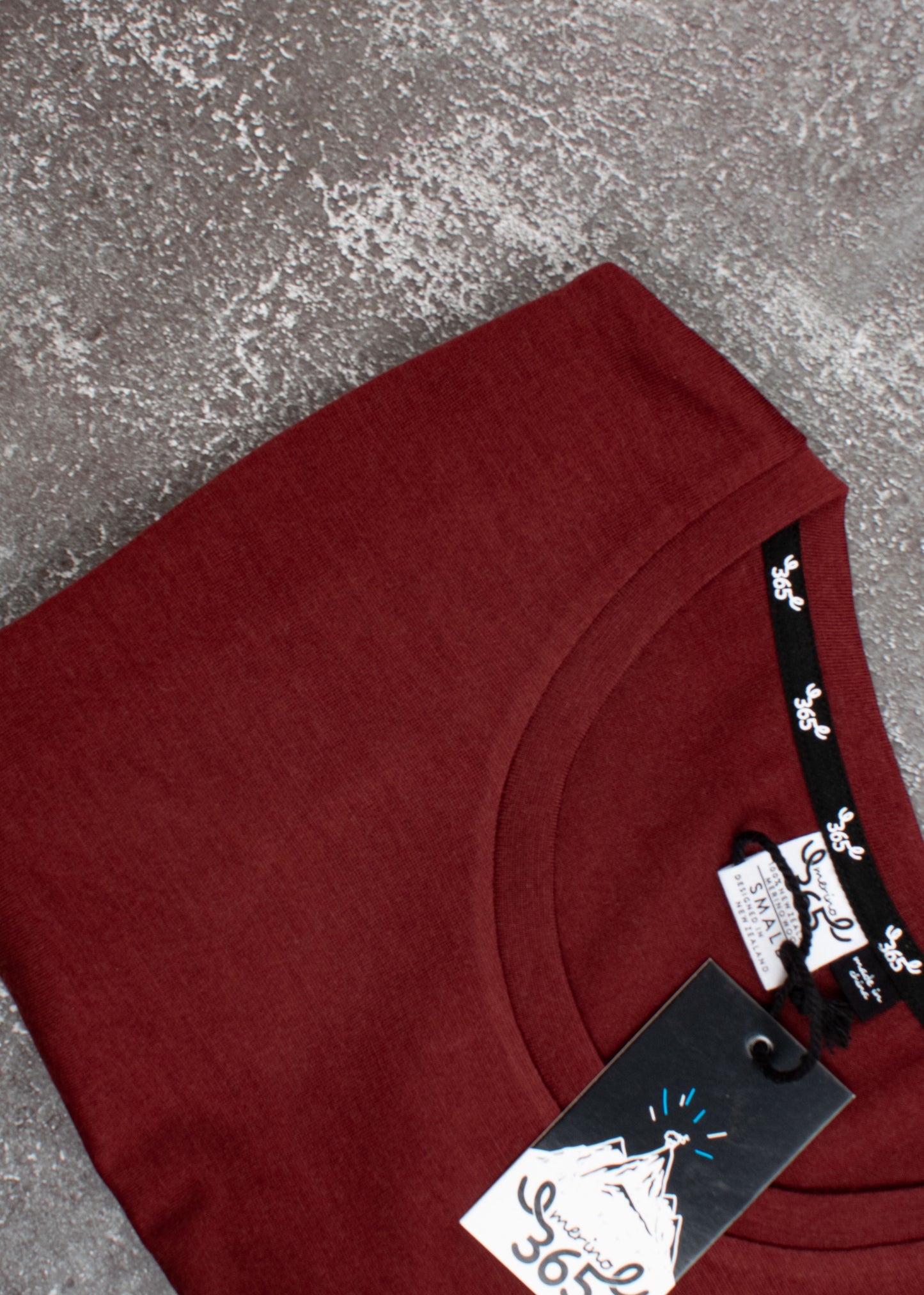 Women's Crew T-Shirt - 100% Merino Wool, Red Clay