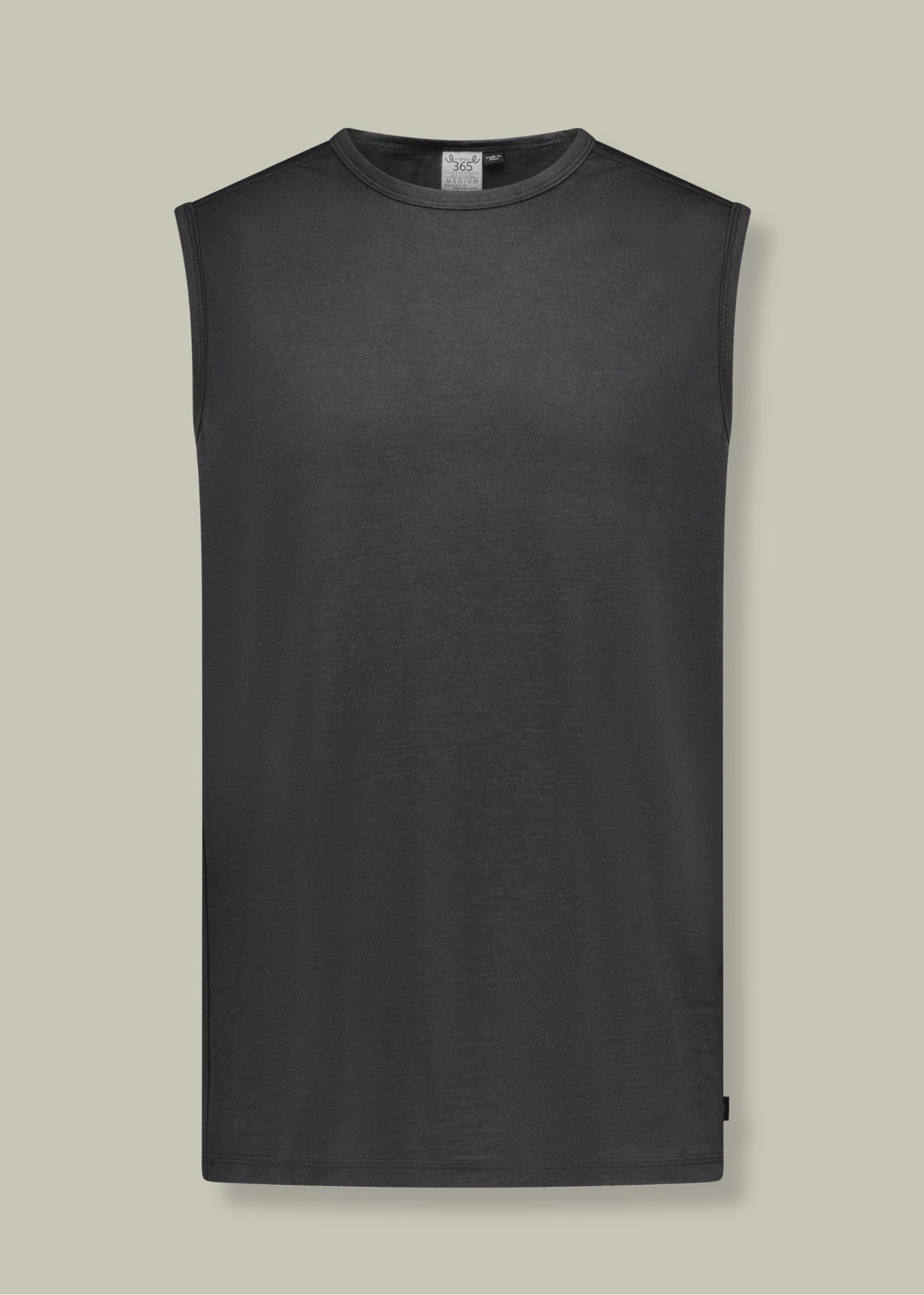 Men's Garage Tank Top - 100% Merino Wool, Slate Grey