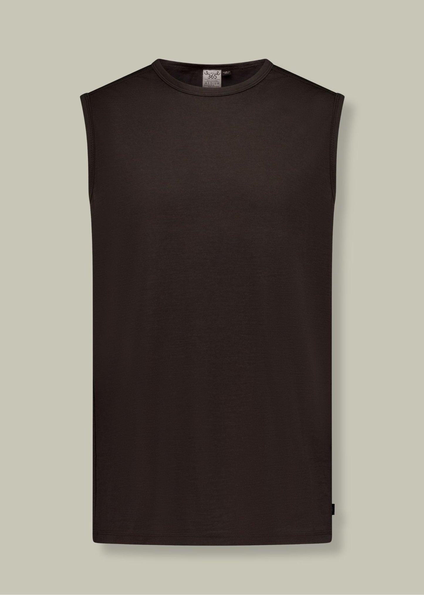 Merino 365 Men's Garage Tank Top, Dark Oak