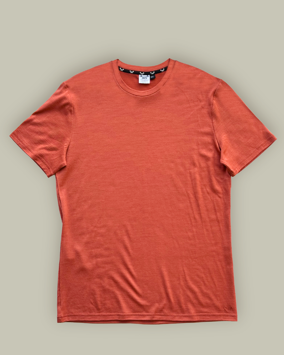 Men's Crew Short Sleeve T-shirt - 100% Merino Wool, Desert