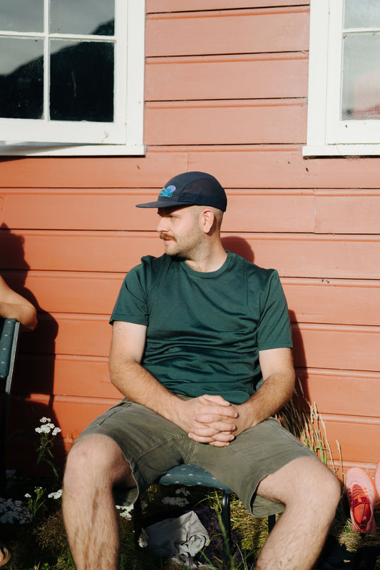 Men's Crew Short Sleeve T-shirt - 100% Merino Wool, Balsam