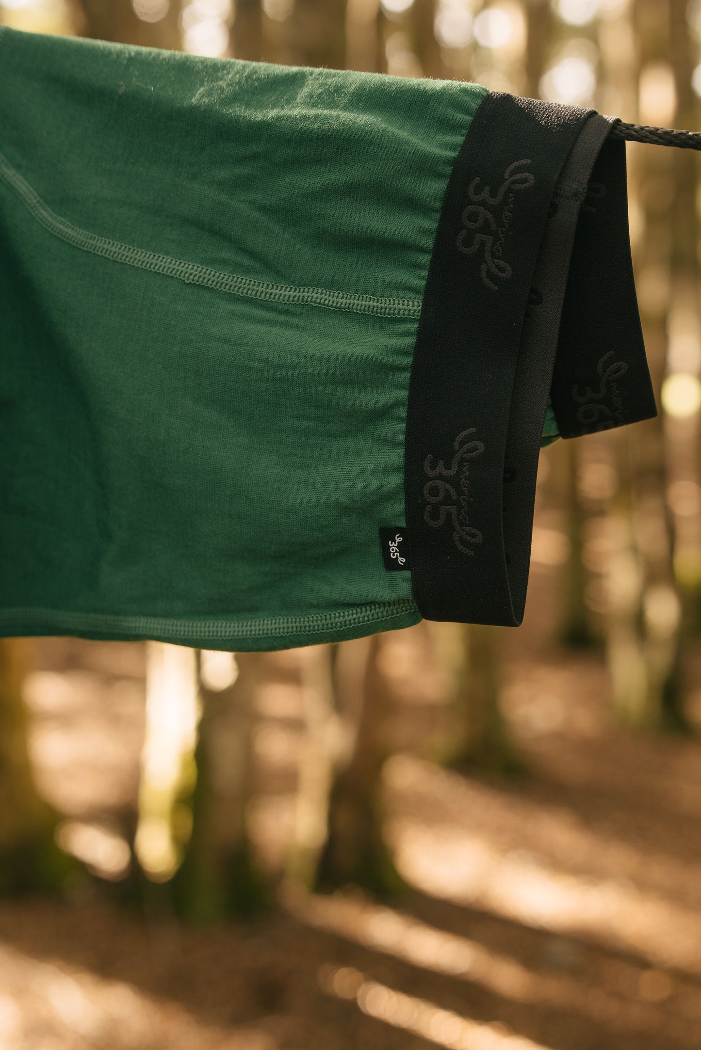 Men's Boxer Brief - 100% Merino Wool, Forest, Size XL