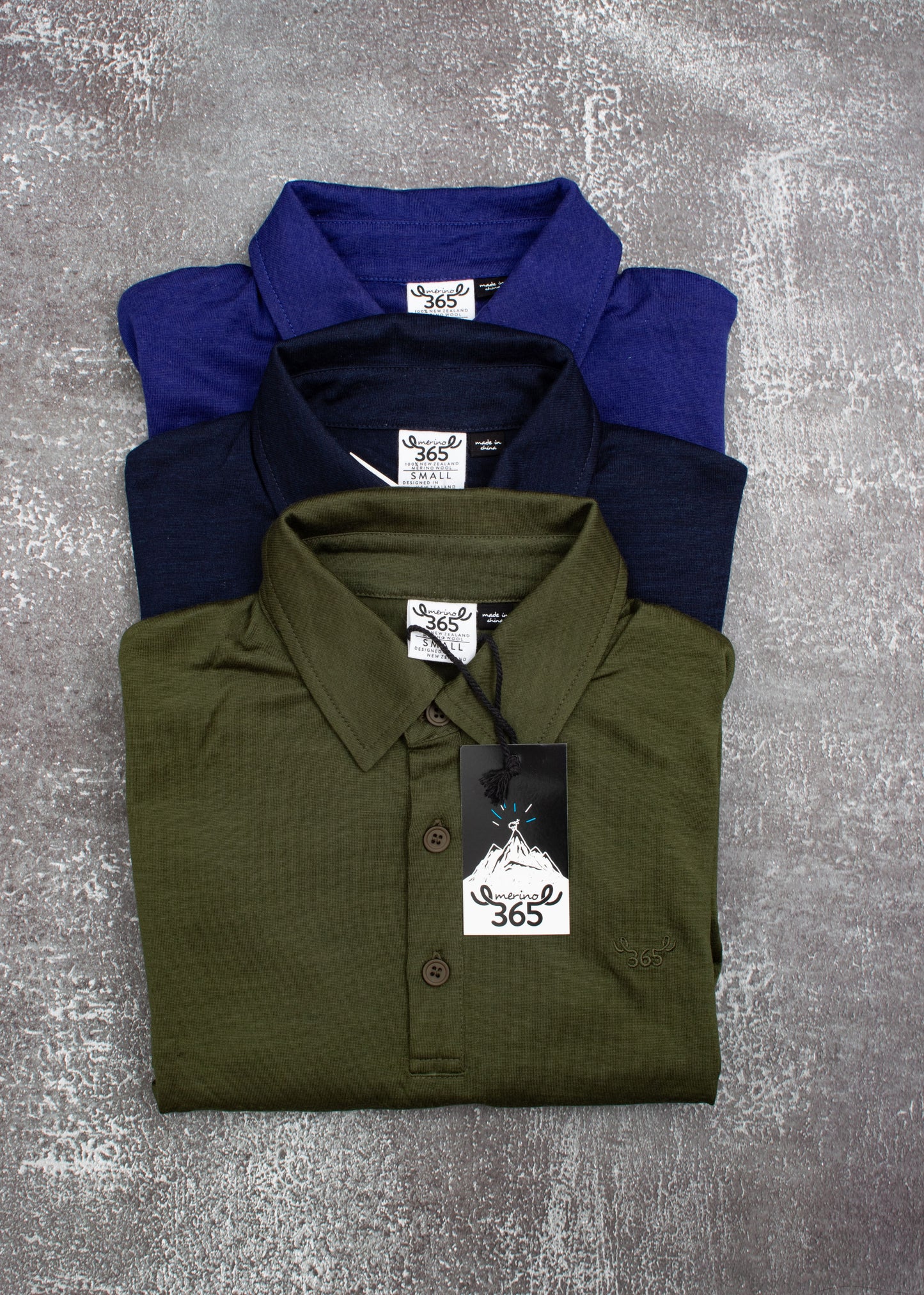Men's Polo - 100% Merino Wool, Black