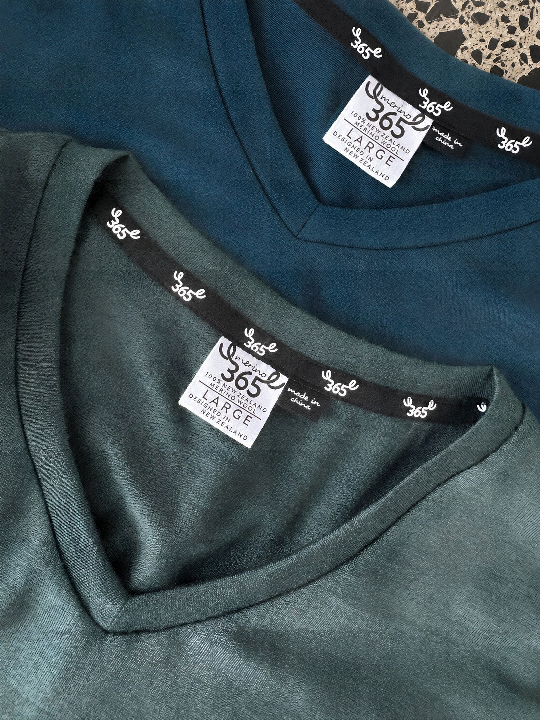 Men’s V-Neck T-shirt – 100% Merino Wool, Orion