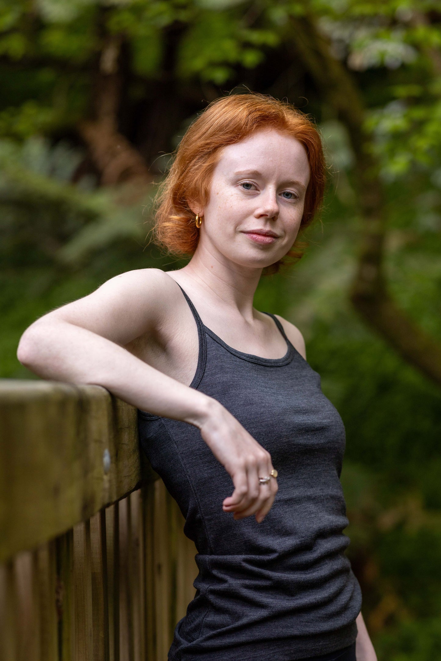 Women's Everyday Tank Top - 100% Merino Wool, Slate Grey