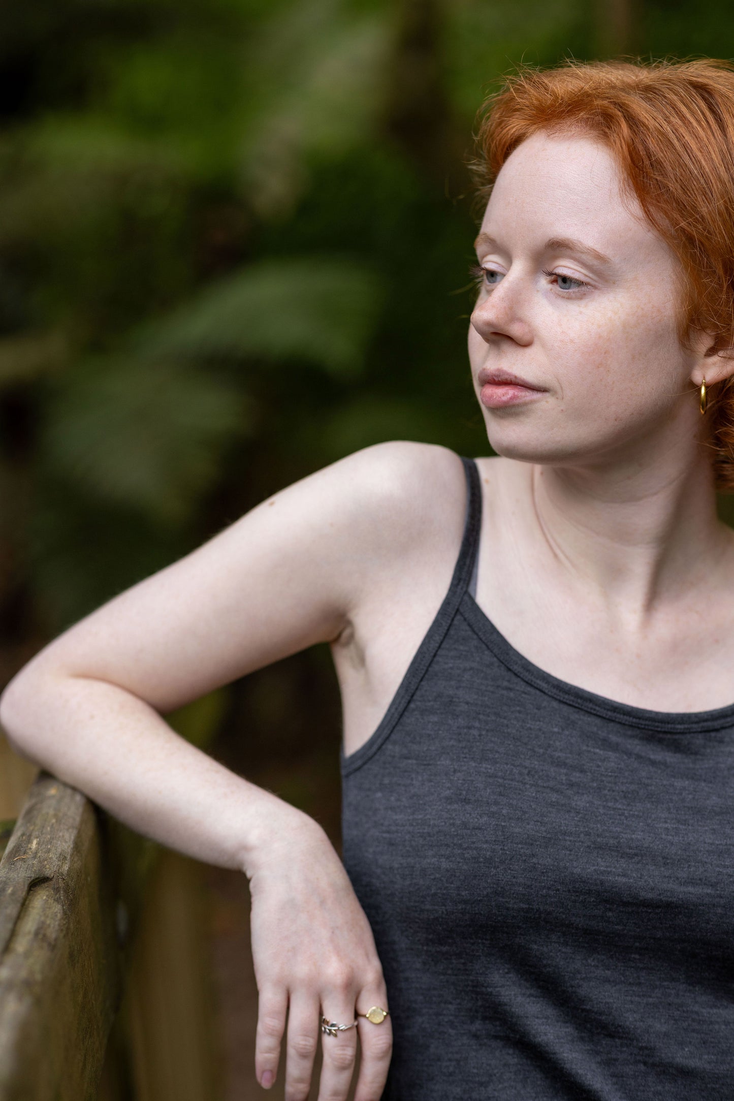 Women's Everyday Tank Top - 100% Merino Wool, Slate Grey