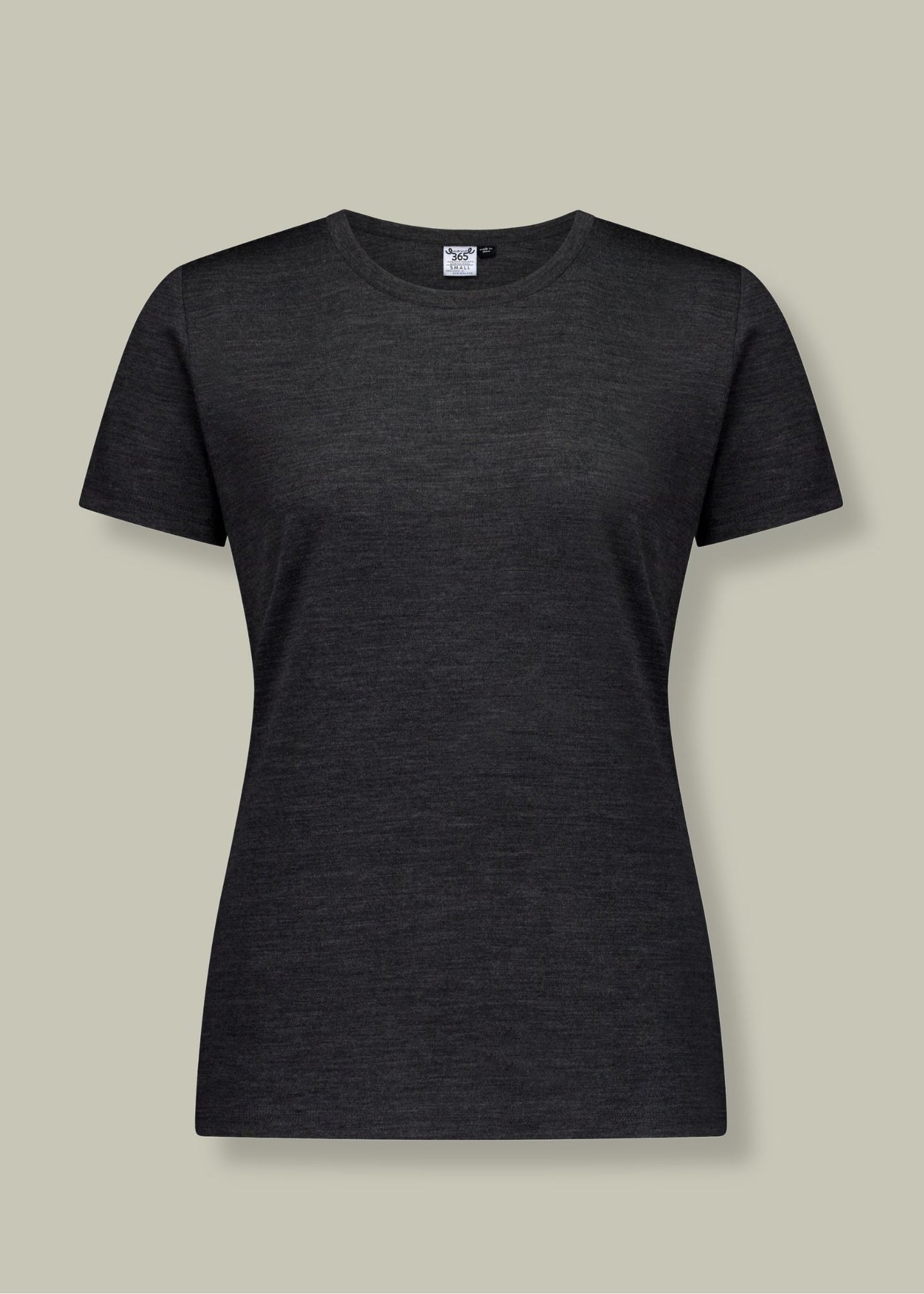 Women's Crew T-Shirt - 100% Merino Wool, Slate Grey