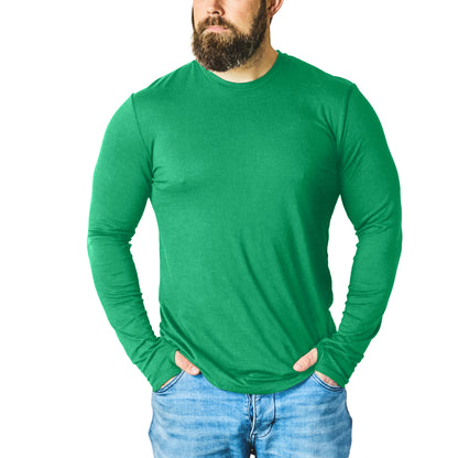 Merino 365 OG Long Sleeve with Thumbloops Top, Emerald Green