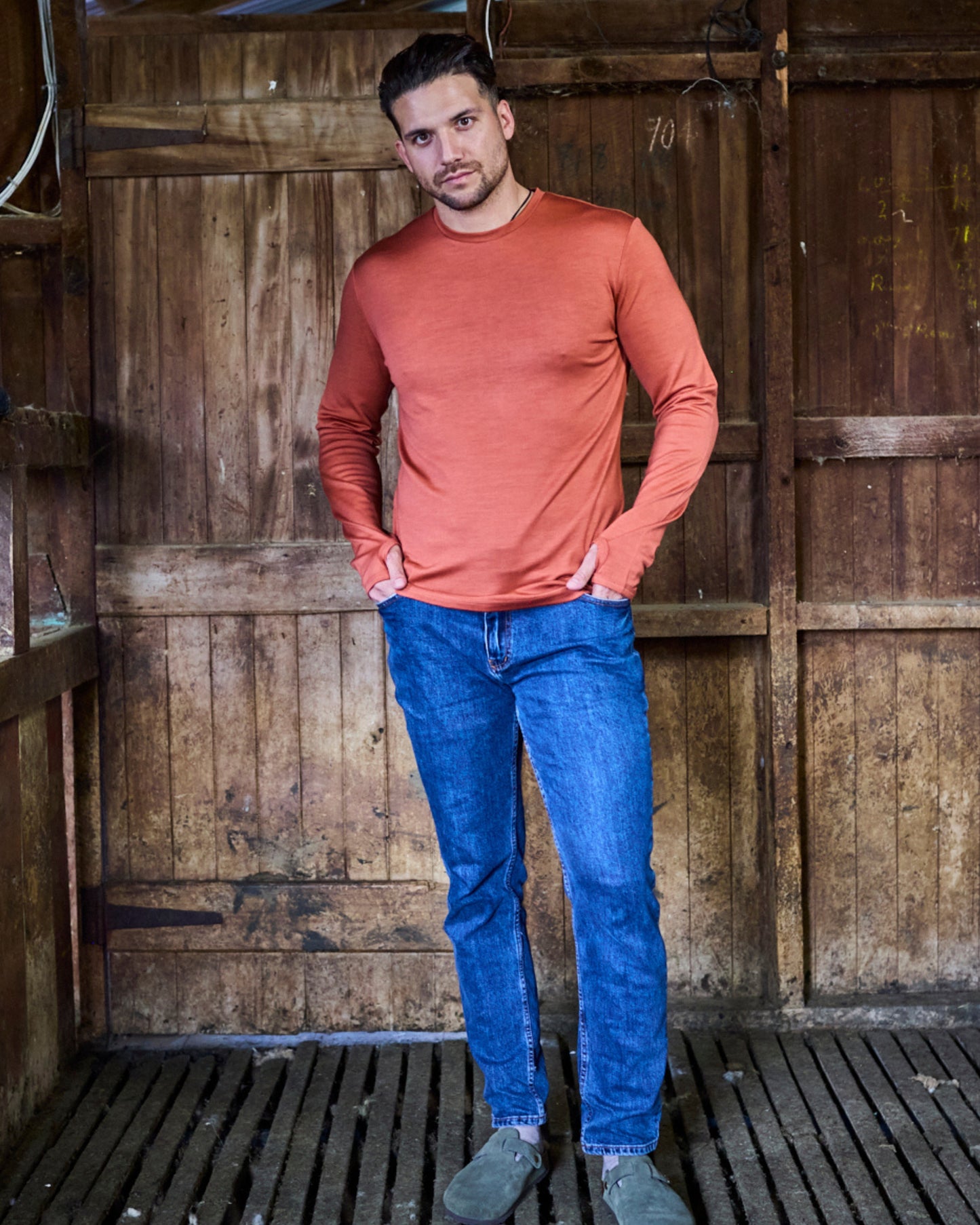 Men's OG Long Sleeve - 100% Merino Wool, Desert [PRE-ORDER: SHIPS NEXT WEEK]