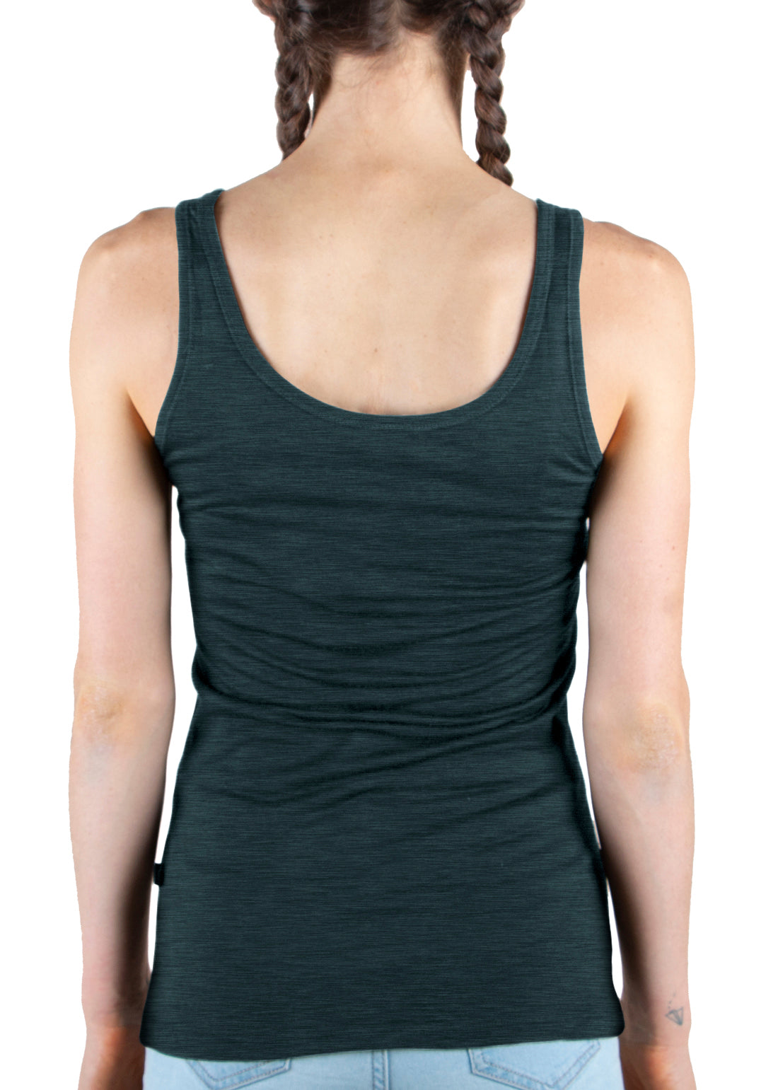 Merino 365 Women's Scoop Neck Tank Top - Blue Marle