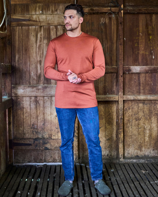 Men's Standard Long Sleeve - 100% Merino Wool, Desert [PRE-ORDER: SHIPS NEXT WEEK]