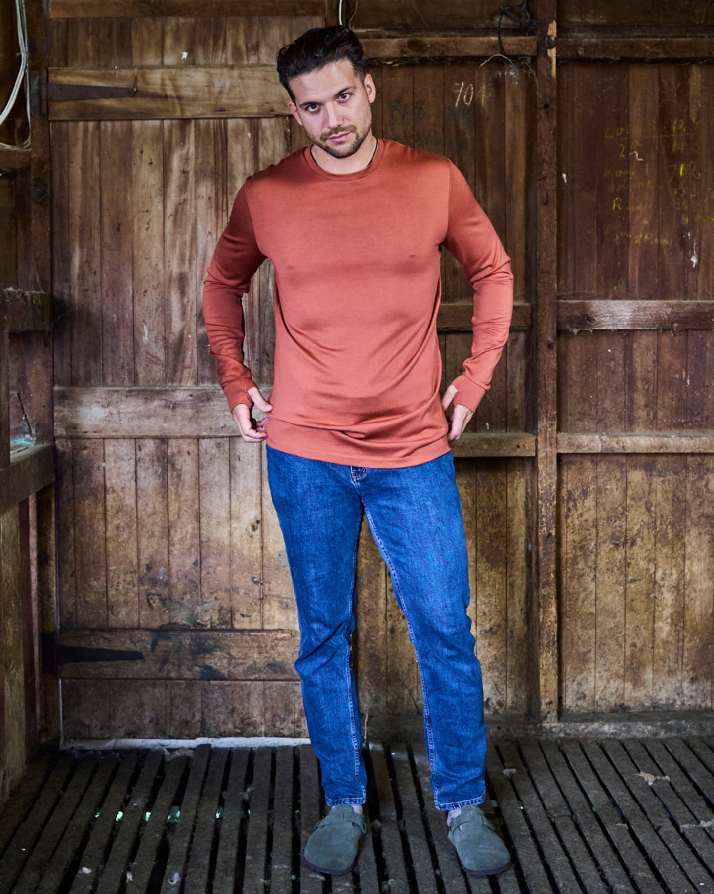 Men's Standard Long Sleeve - 100% Merino Wool, Desert [PRE-ORDER: SHIPS NEXT WEEK]