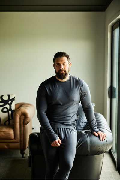 Men's OG Long Sleeve - 100 Merino Wool, Slate Grey