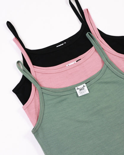 Women's Everyday Tank Top - 100% Merino Wool, Black