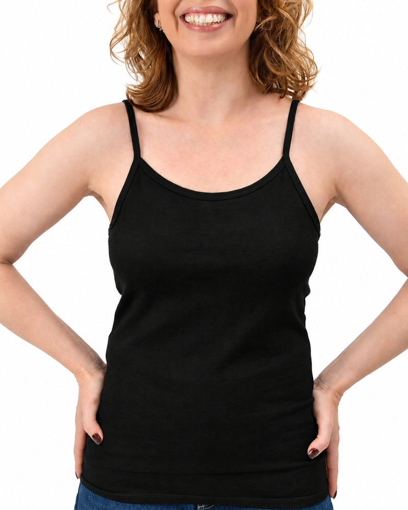 Women's Everyday Tank Top - 100% Merino Wool, Black