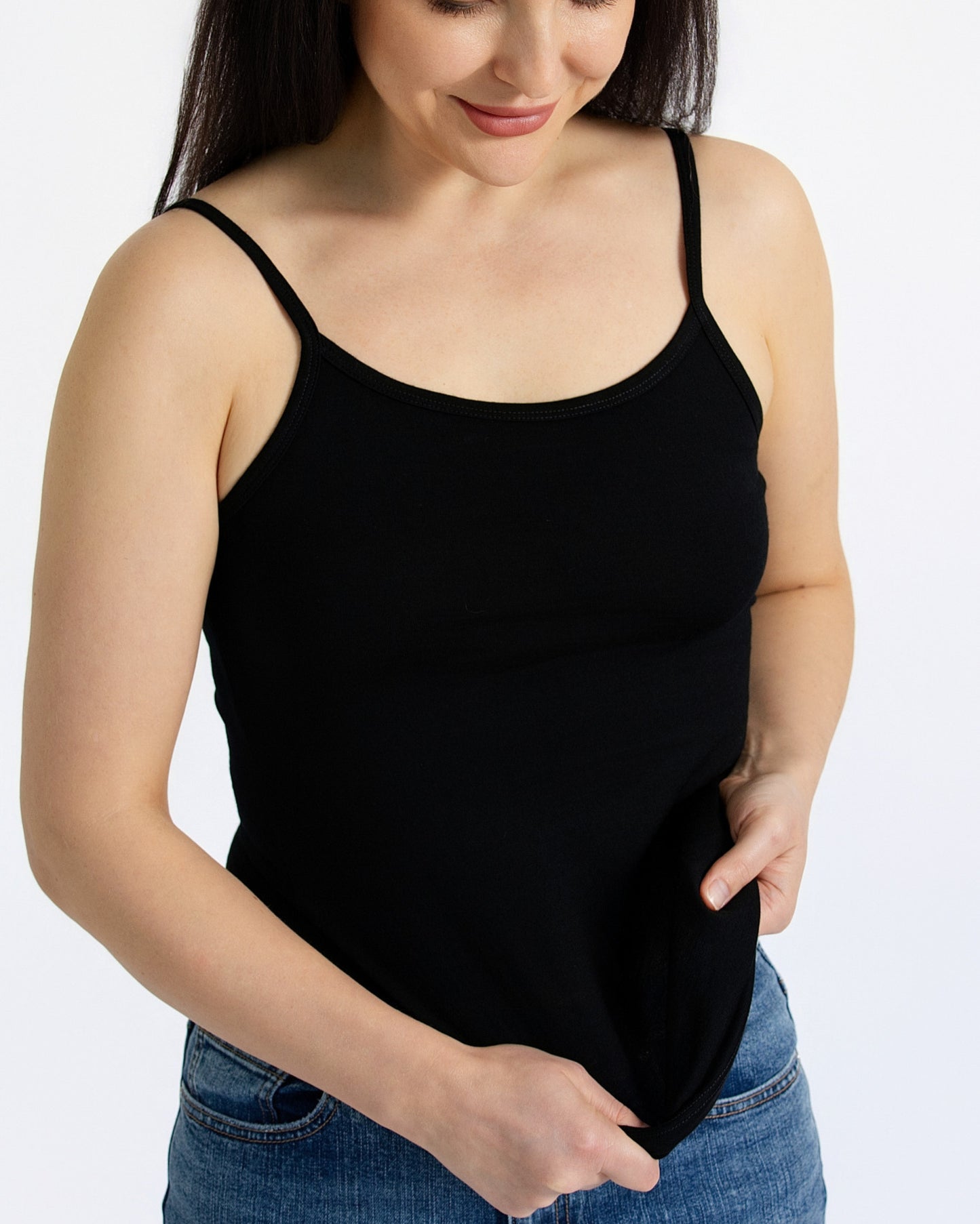 Women's Everyday Tank Top - 100% Merino Wool, Black