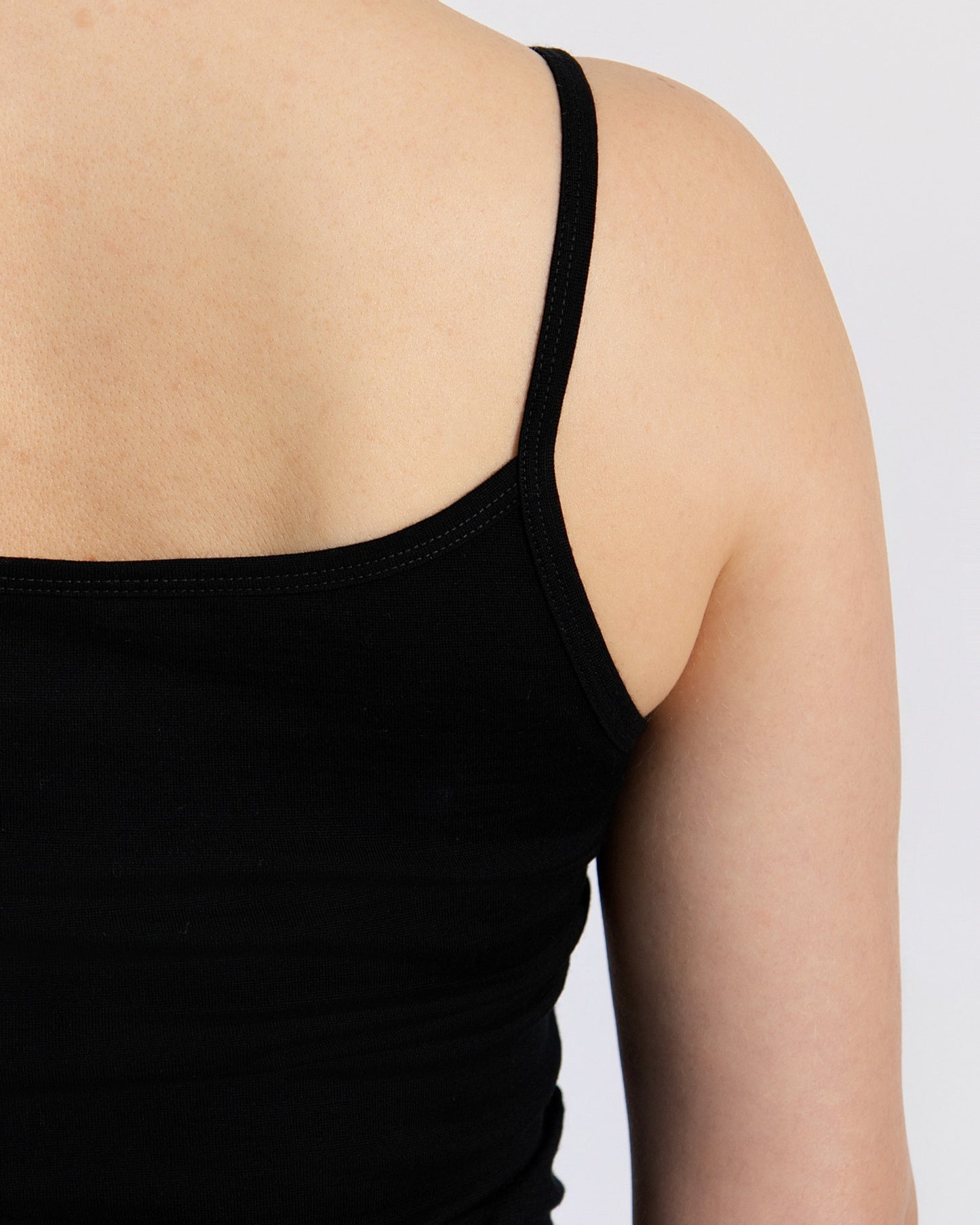 Women's Everyday Tank Top - 100% Merino Wool, Black