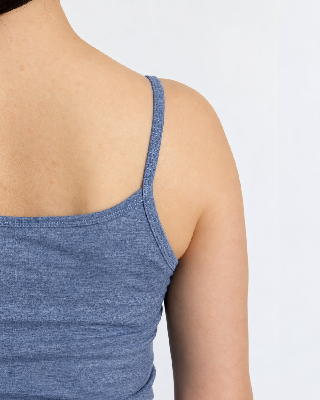 Women's Everyday Tank Top - 100% Merino Wool, Deep Blue Marle