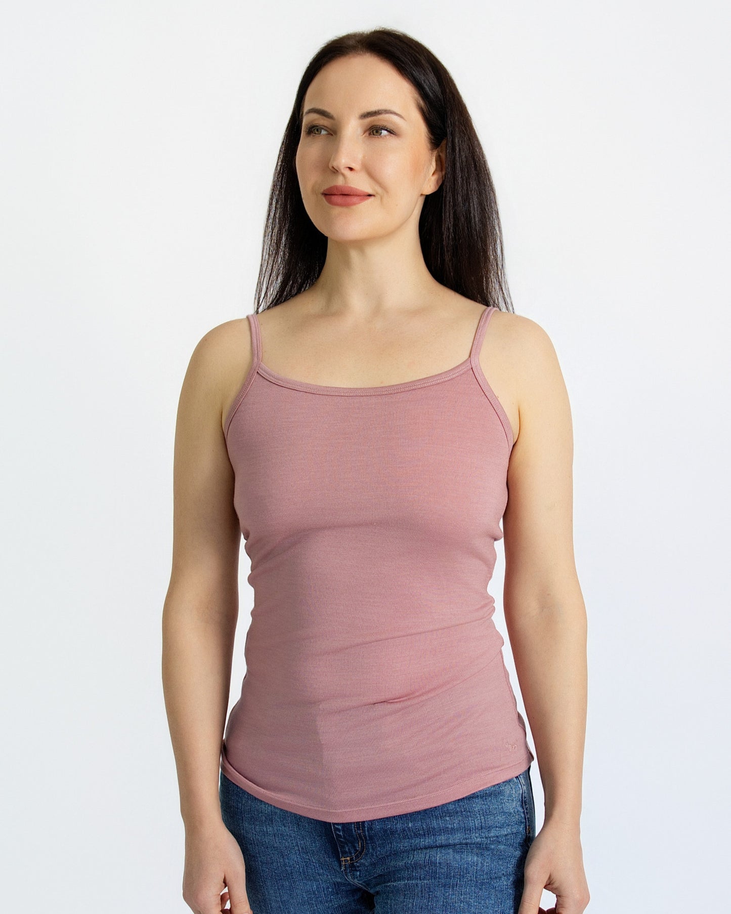 Women's Everyday Tank Top - 100% Merino Wool, Rose