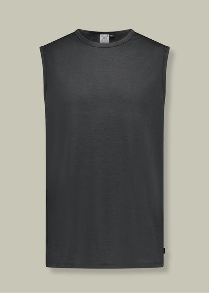 Men's Garage Tank Top - 100% Merino Wool, Slate Grey