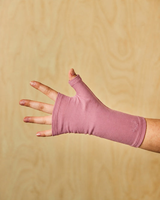 Women's Handwarmers - 100% Merino Wool, Rose