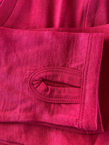 Merino 365 Women's OG Long Sleeve with Thumbloops Top, Fuschia