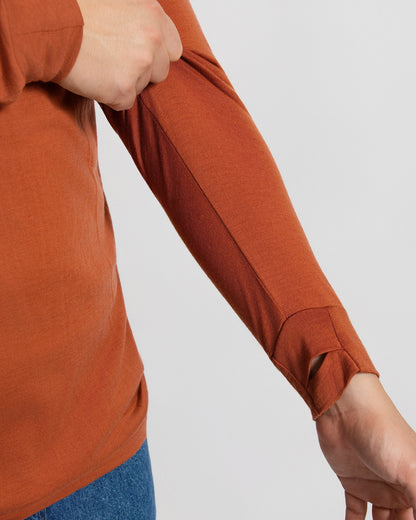 Men's Standard Long Sleeve - 100% Merino Wool, Desert