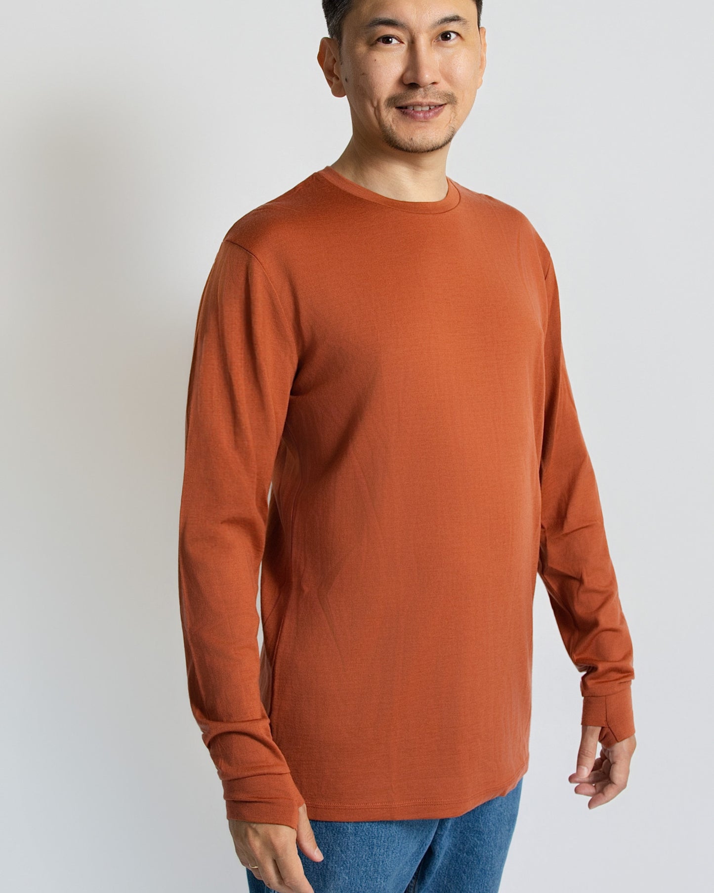 Men's Standard Long Sleeve - 100% Merino Wool, Desert