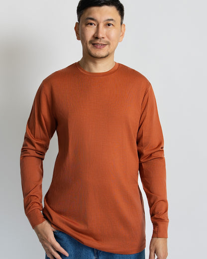 Men's Standard Long Sleeve - 100% Merino Wool, Desert