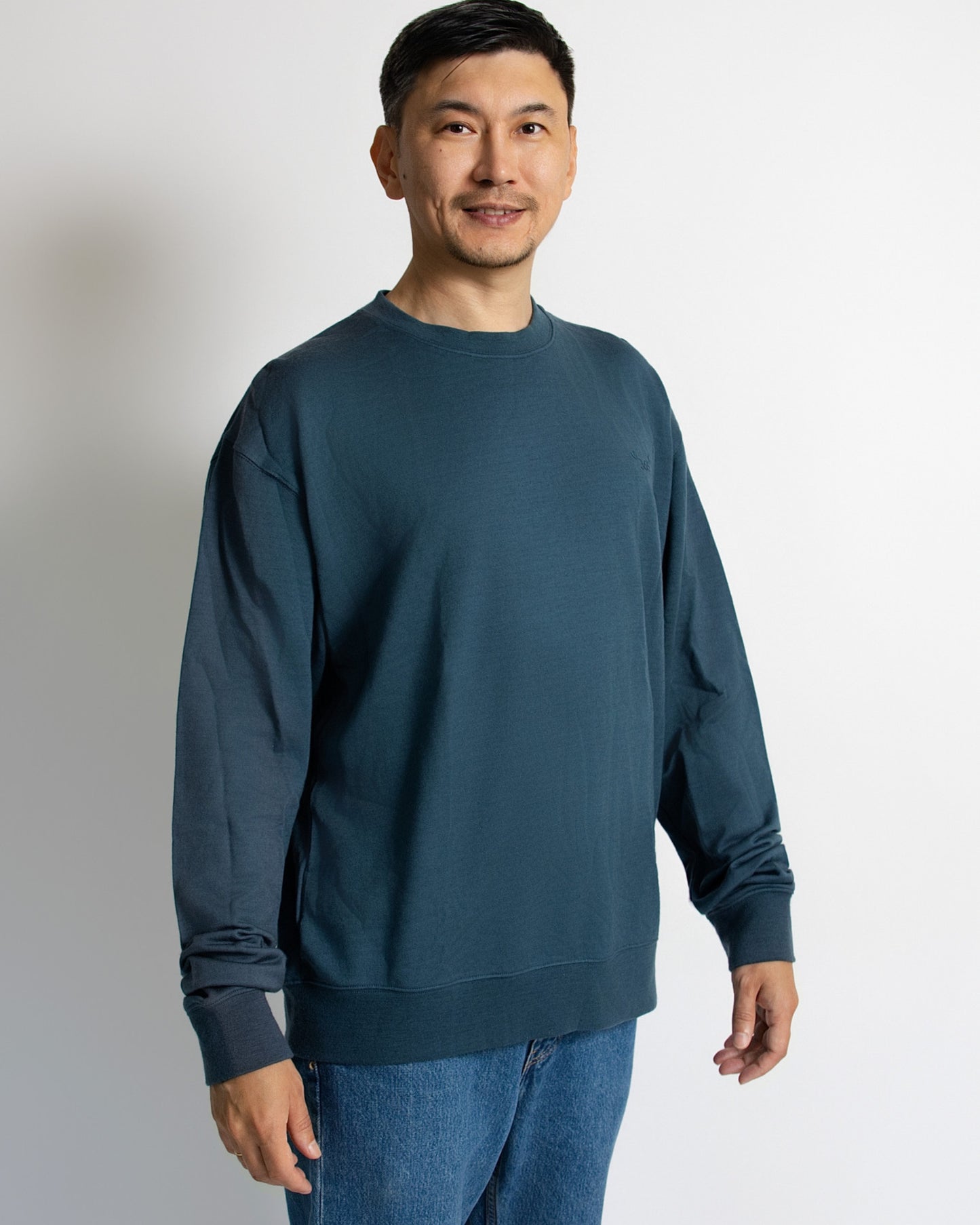 Men's Crew Sweatshirt - 100% Merino Wool, Orion