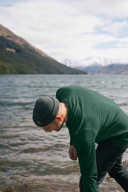 Men's OG Long Sleeve - 100% Merino Wool, Balsam