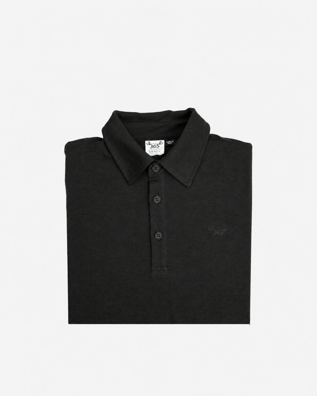Men's Polo - 100% Merino Wool, Black