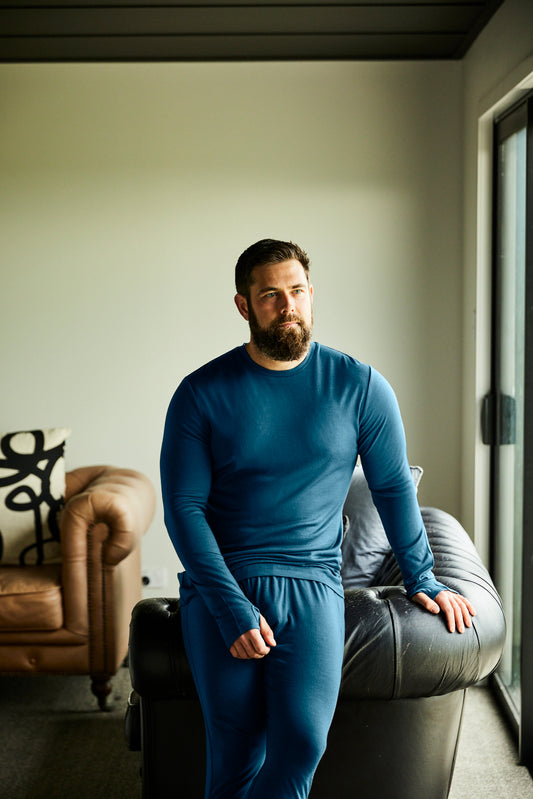 Men's Slim Pant - 100% Merino Wool, Gibraltar