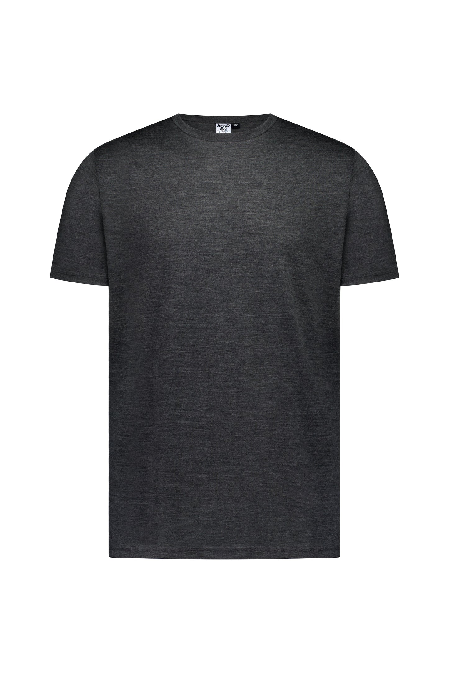 Men's Crew Short Sleeve T-shirt - 100% Merino Wool, Slate Grey