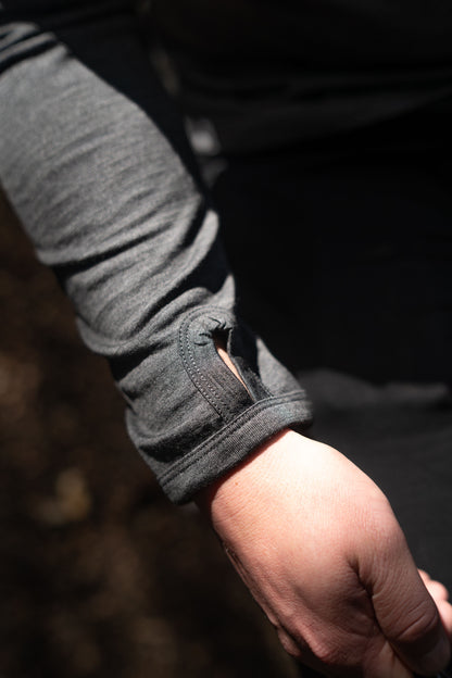 Men's OG Long Sleeve - 100% Merino Wool, Shadow