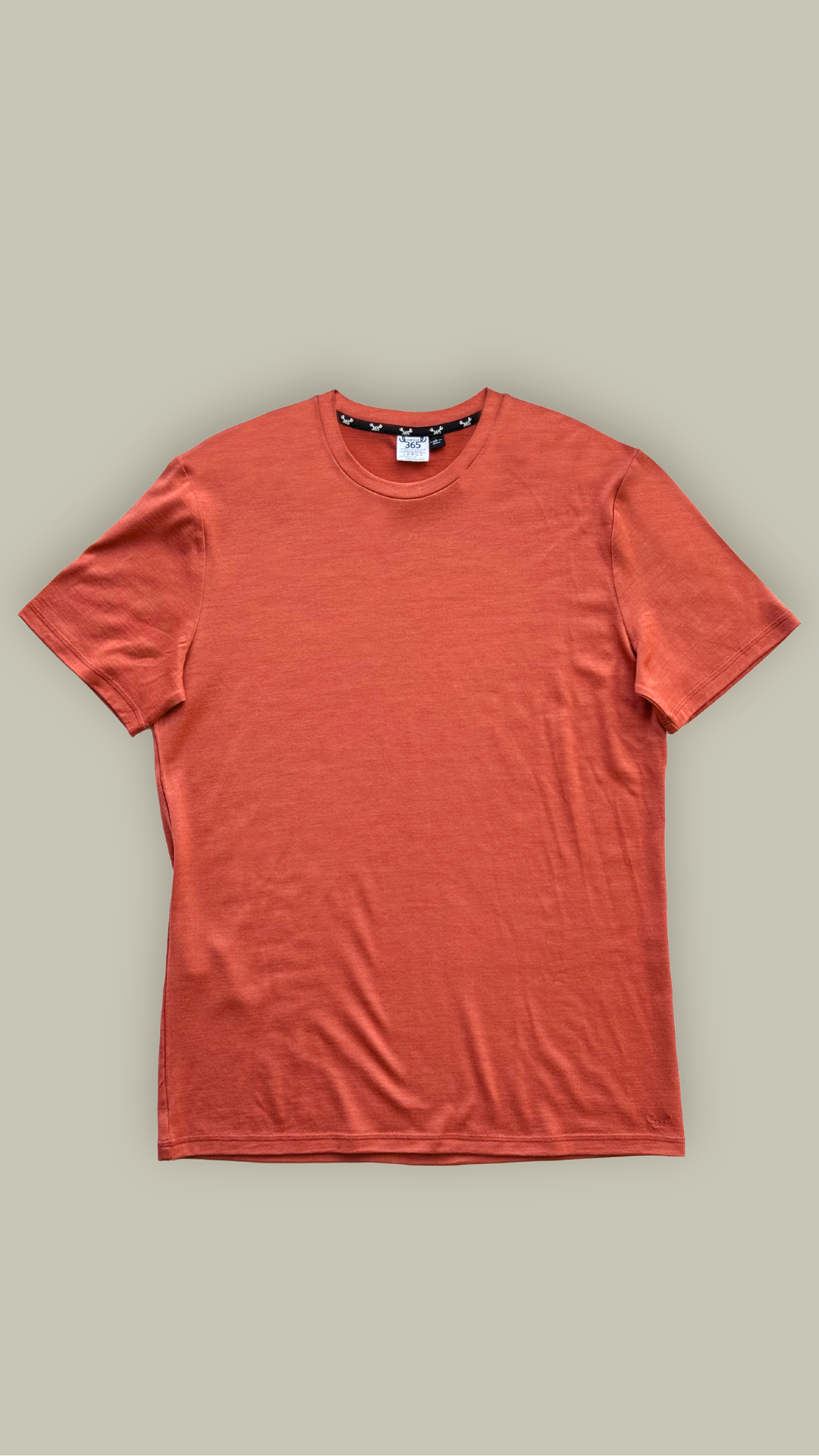 Men's Crew Short Sleeve T-shirt - 100% Merino Wool, Desert