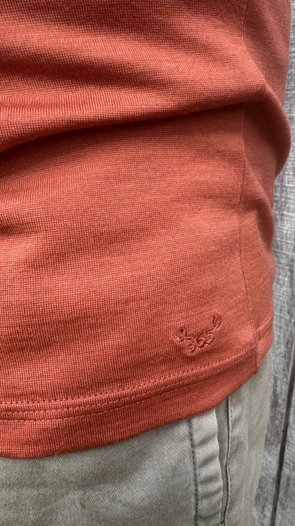 Men's Crew Short Sleeve T-shirt - 100% Merino Wool, Desert