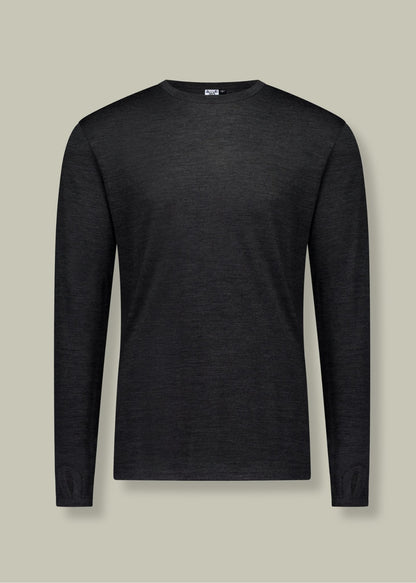 Men's OG Long Sleeve - 100% Merino Wool, Slate Grey