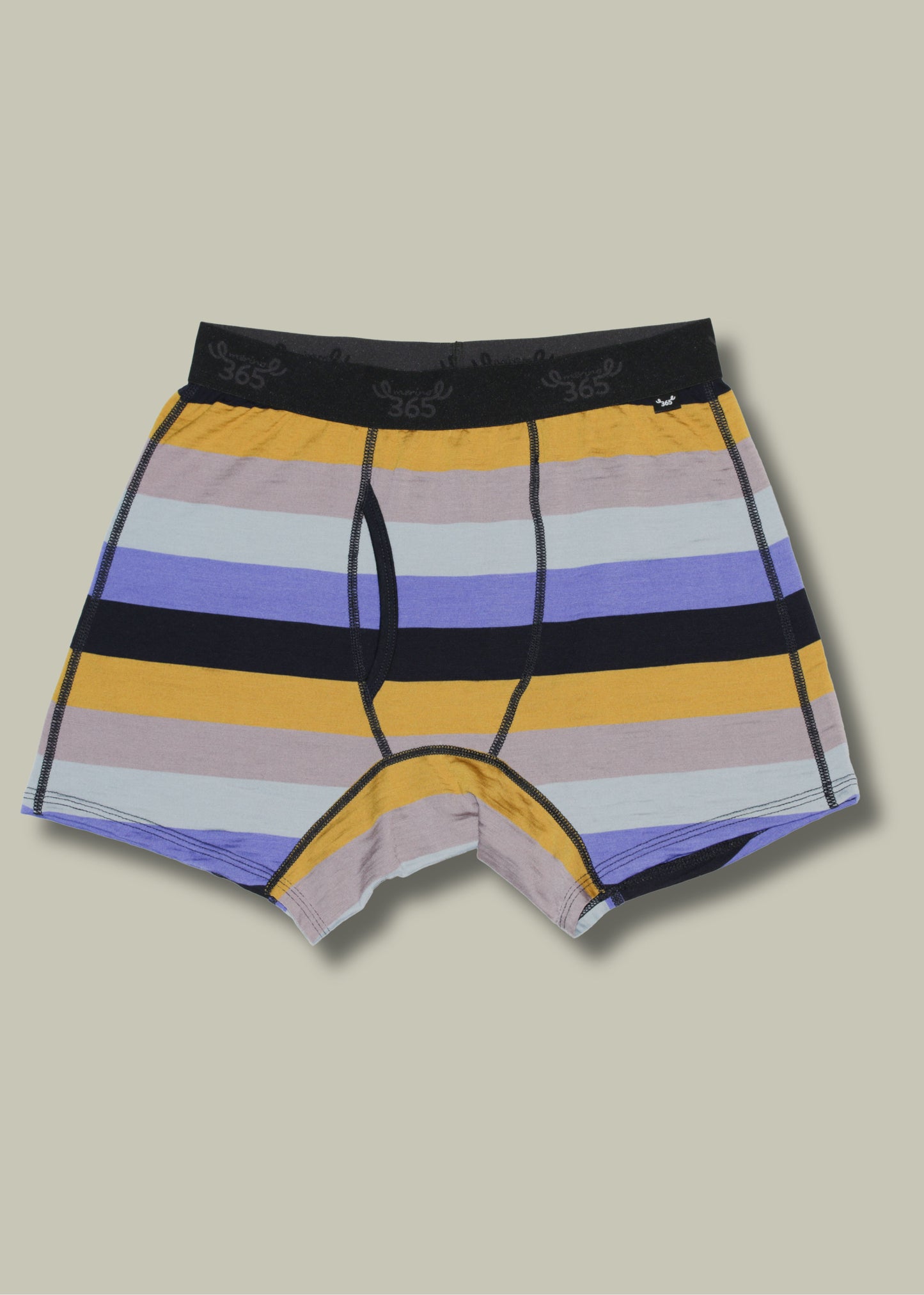 Merino 365 Men's Boxer Brief with Fly, Multistripe