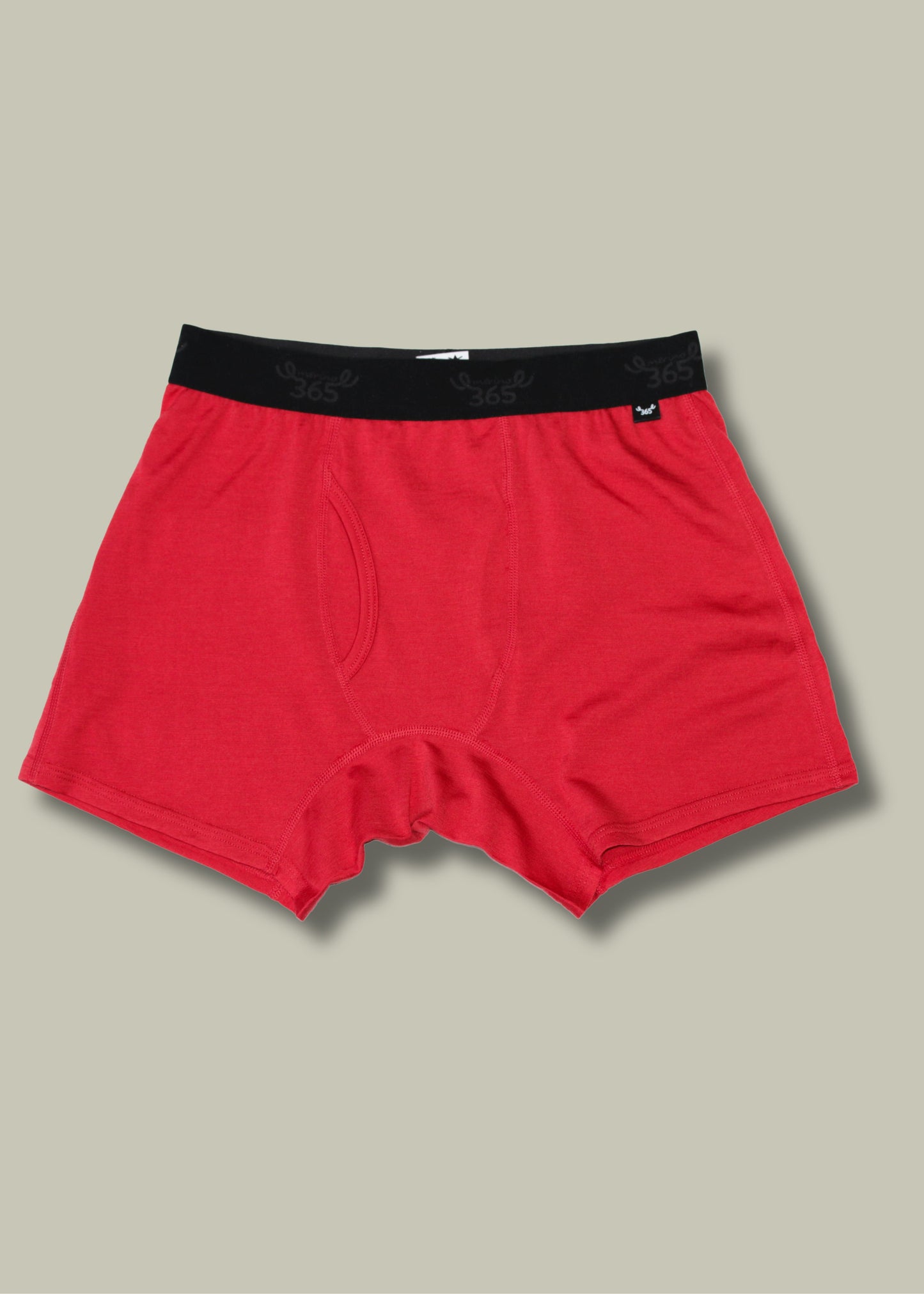 Merino 365 Men's Boxer Brief with Fly, Punch Red