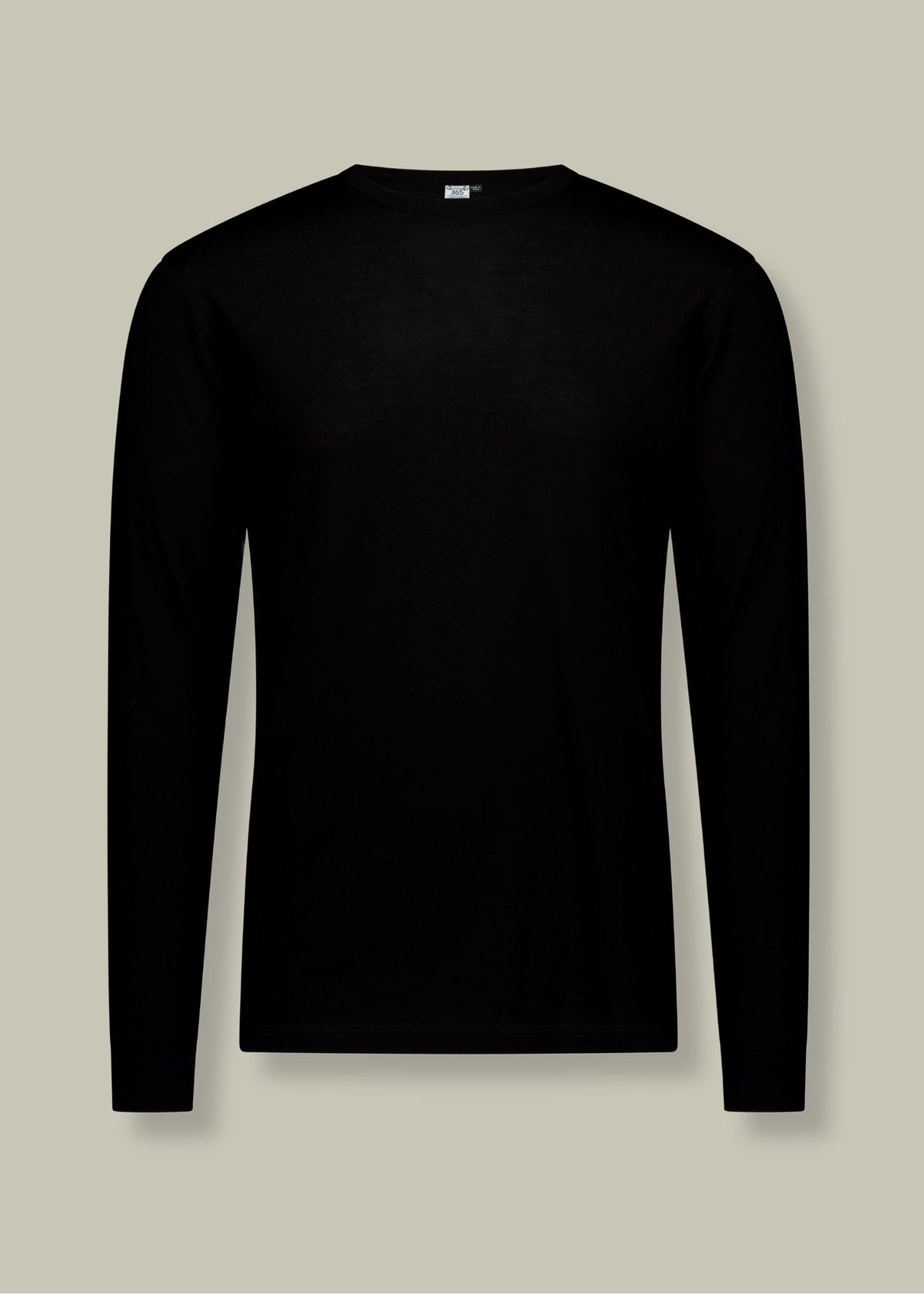 The Standard Long Sleeve - 100% Merino Wool, Black