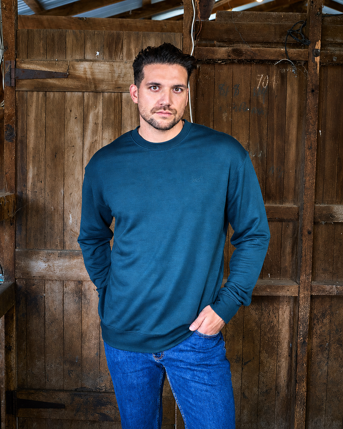 Men's Crew Sweatshirt - 100% Merino Wool, Orion