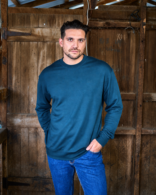 Men's Crew Sweatshirt - 100% Merino Wool, Orion