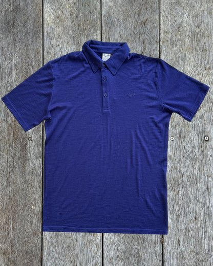 Men's Polo - 100% Merino Wool, Cobalt