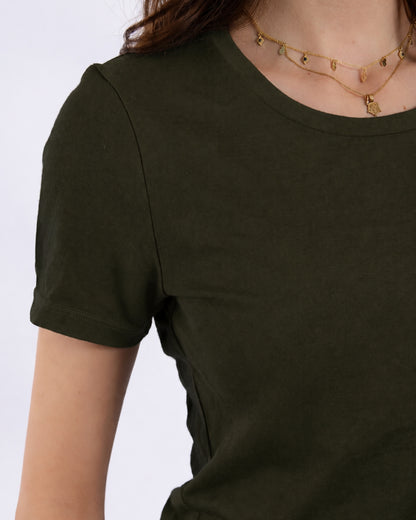 Women's Crew T-Shirt - 100% Merino Wool, Sagebrush