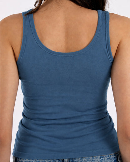 Women's Scoop Neck Tank Top - 100% Merino Wool, Orion