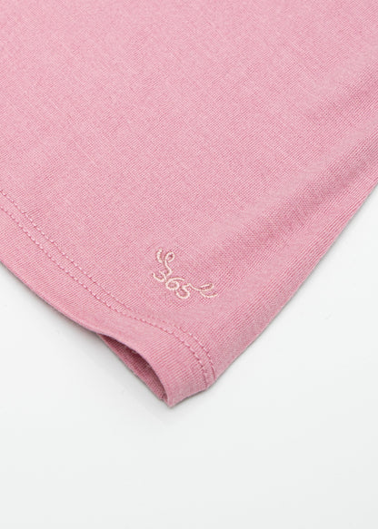 Women's Scoop Neck Tank Top - 100% Merino Wool, Thistle Pink