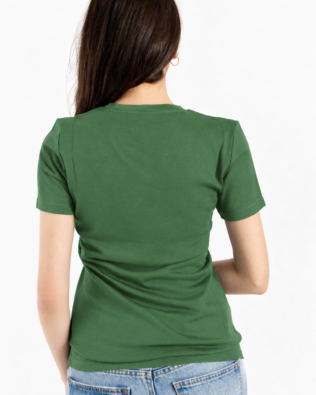 Women's V-Neck T-Shirt - 100% Merino Wool, Comfrey